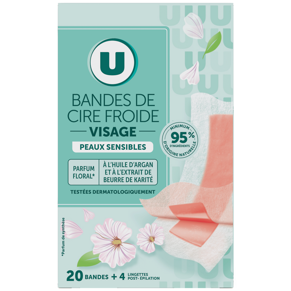 U Bande de cire froide visage, x20