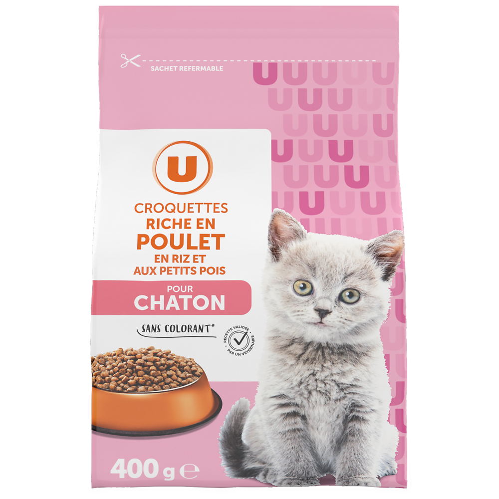 U Croquettes pour chaton riches en poulet  400g