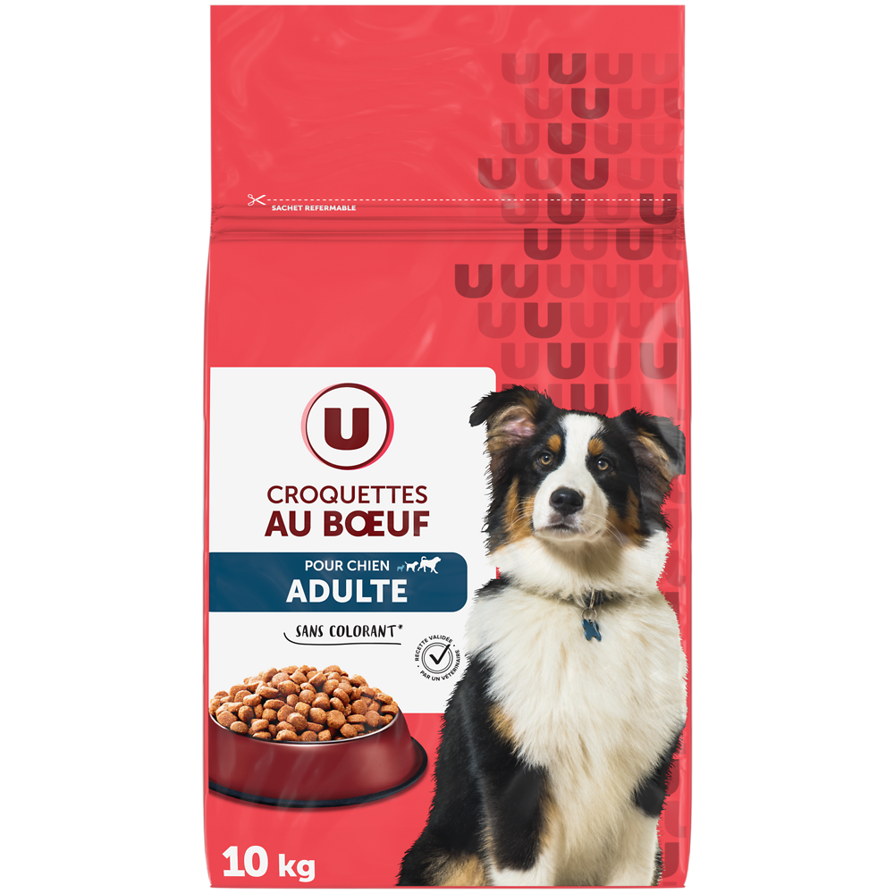 U Croquettes au boeuf pour chien  10kg