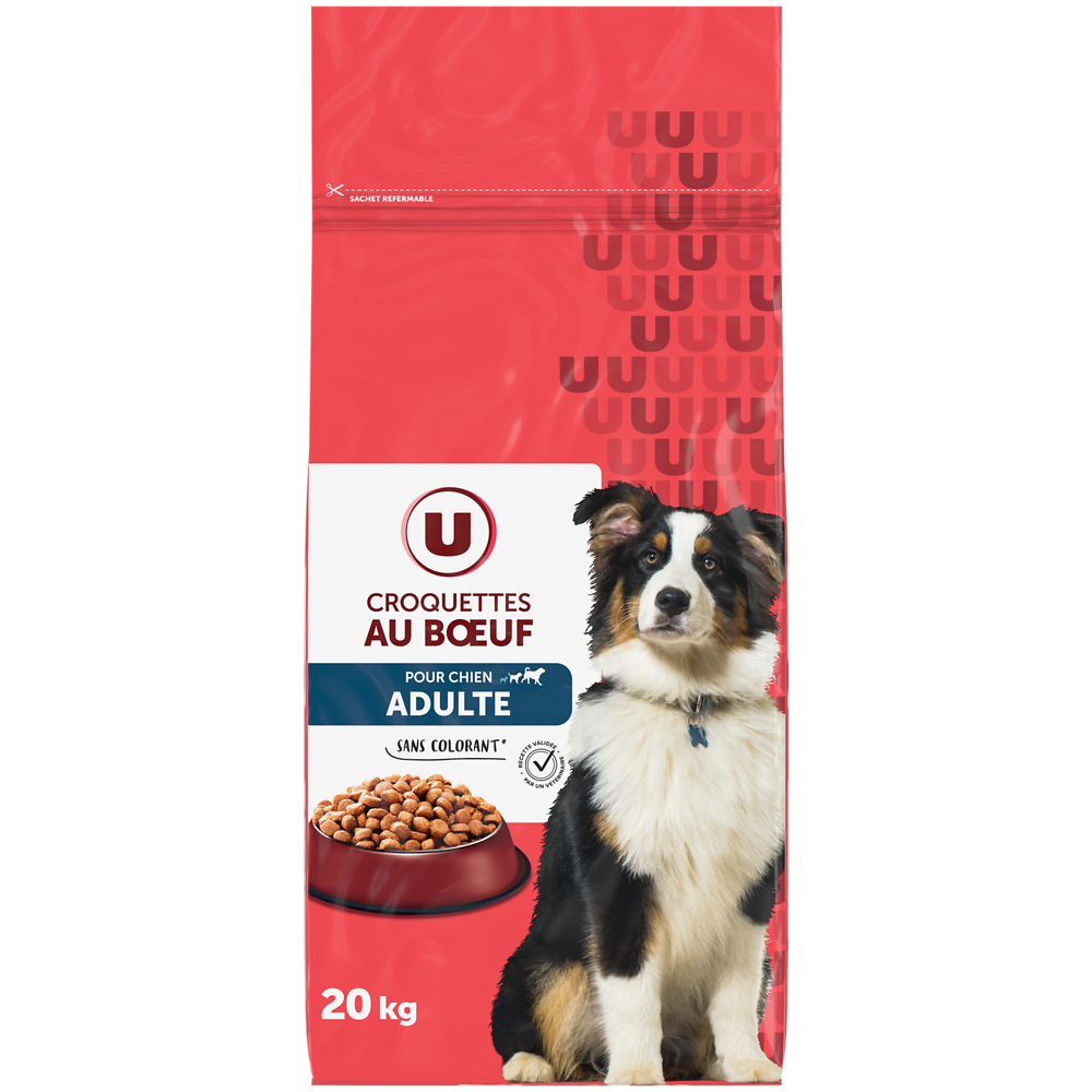 U Croquettes au boeuf pour chien  20KG