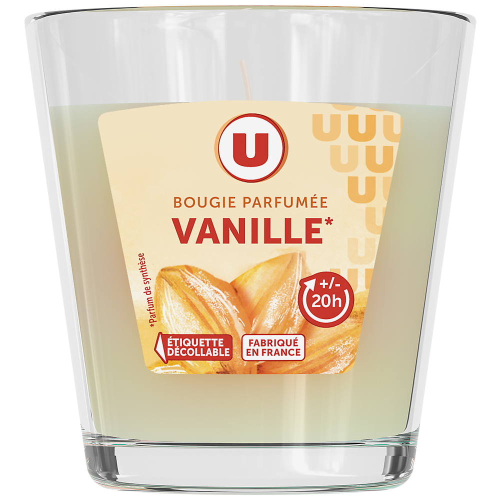 U Bougie parfumée vanille 90g