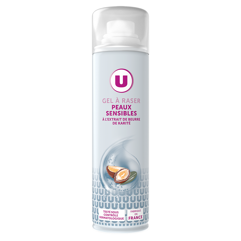 U Gel à raser pour femme pour peaux sensibles - 200ml