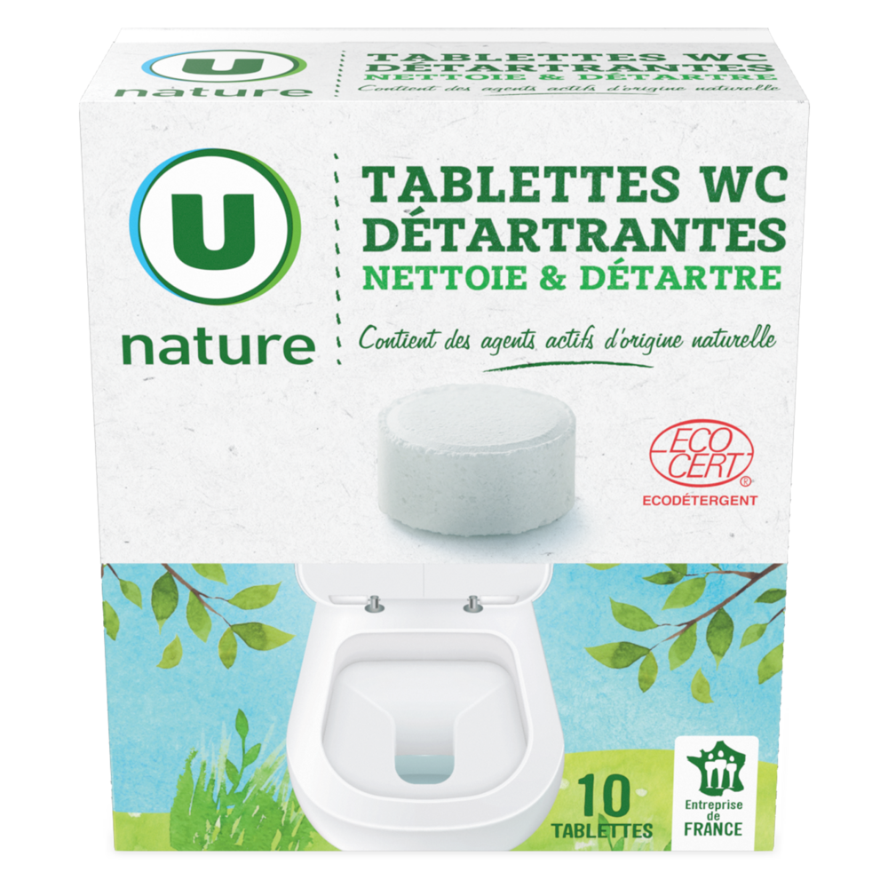 U NATURE Tablettes wc détartrantes X10