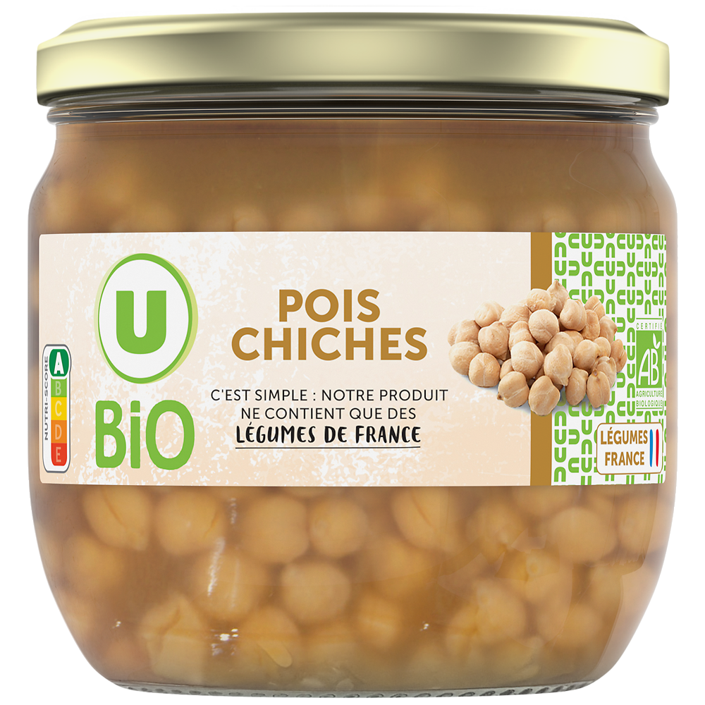 U BIO Pois chiches - Bocal 215g