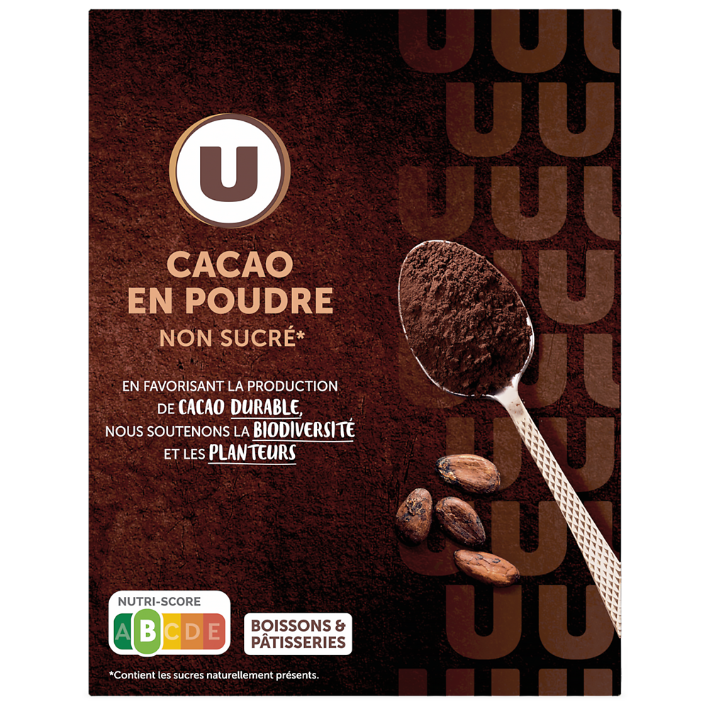 U Cacao en poudre non sucré, U 250g