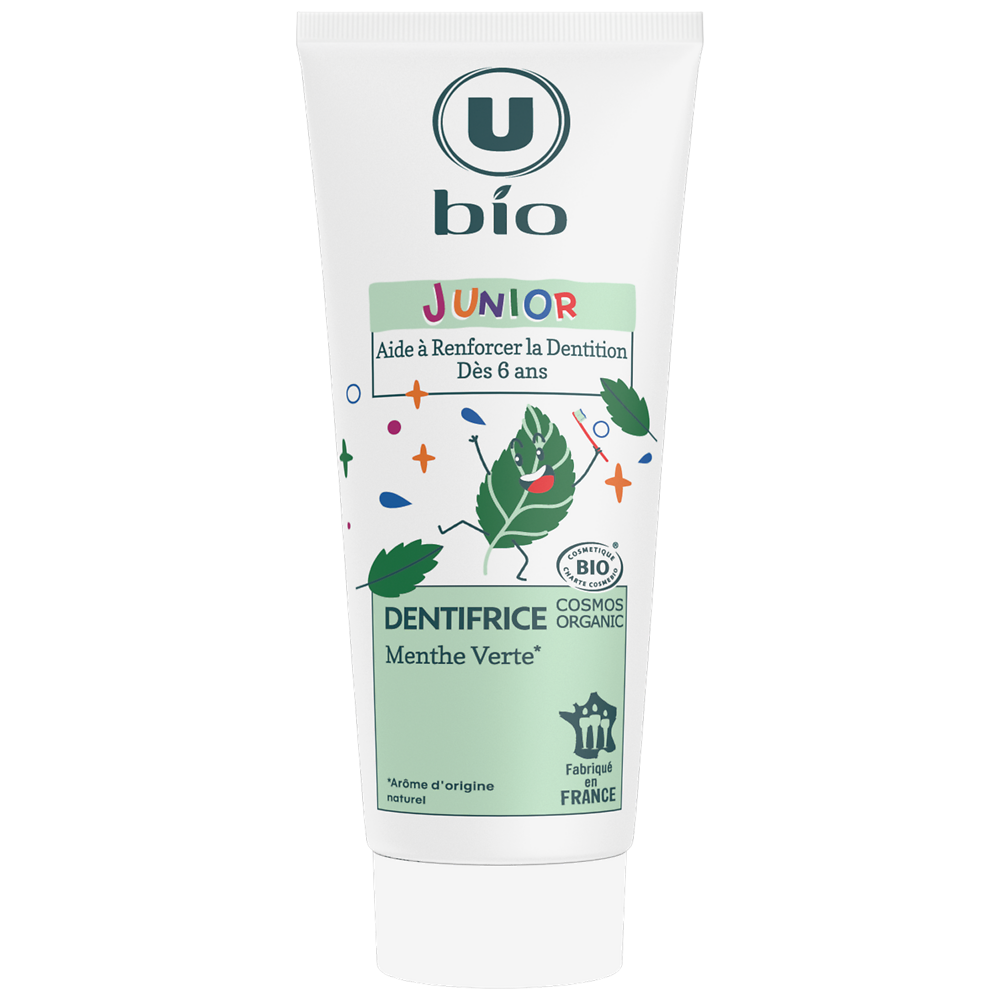 U BIO Dentifrice junior menthe 75ml