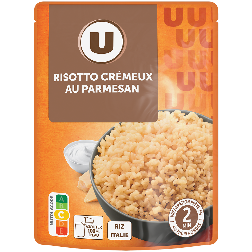 U Risotto crémeux au parmesan sachet micro ondable 2' 250g