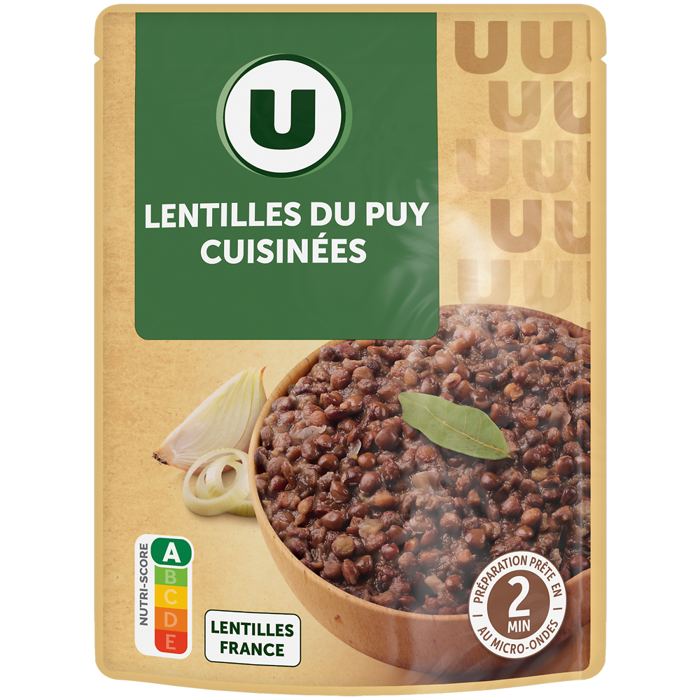 U Lentilles cuisinées - Sachet 250g