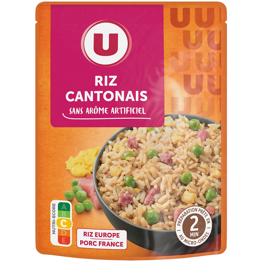 U Riz cantonais micro-ondable 2' 250g