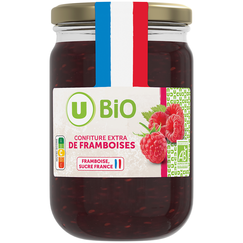 U BIO Confiture extra de framboises -, pot 280g