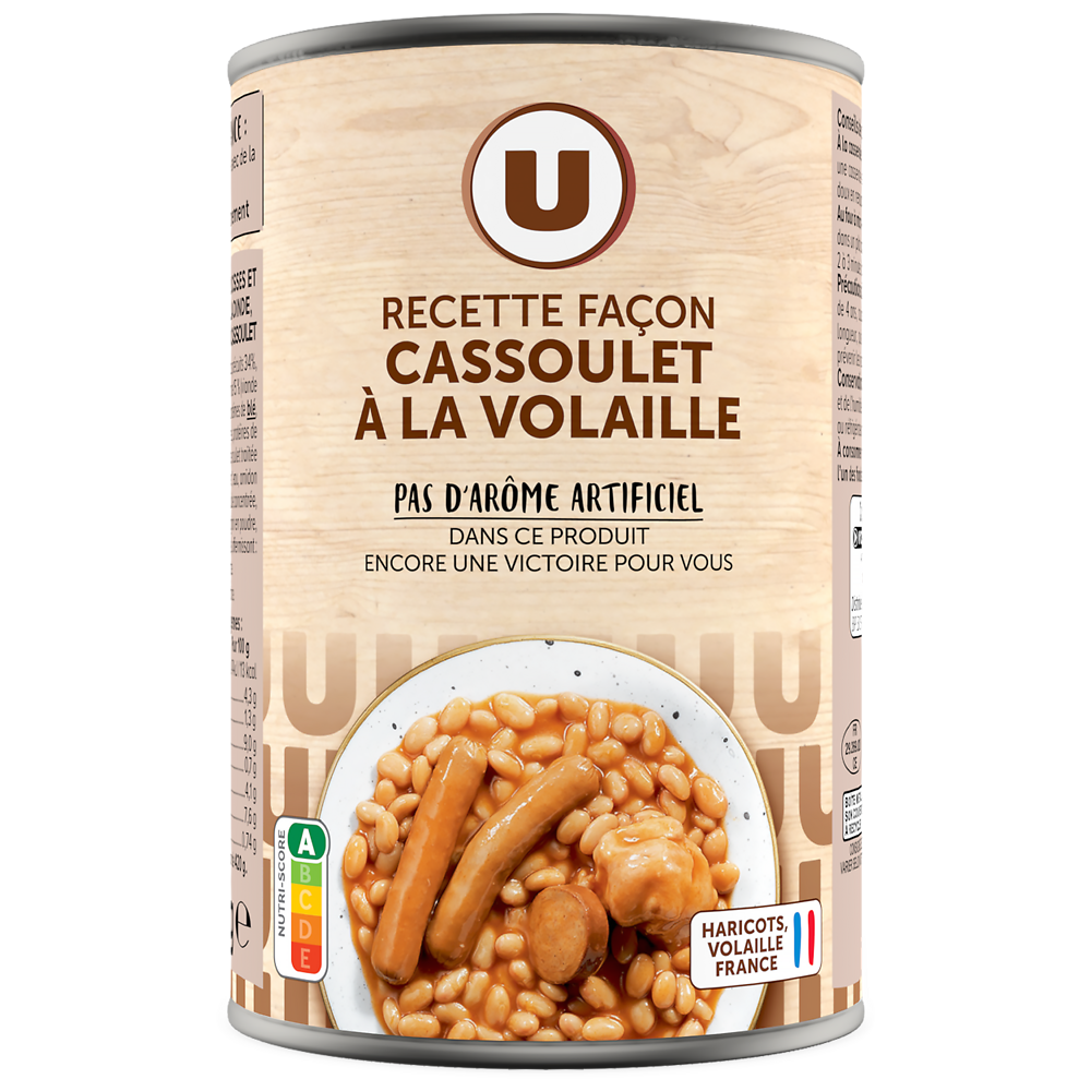 U Cassoulet volaille boîte 1/2 420g