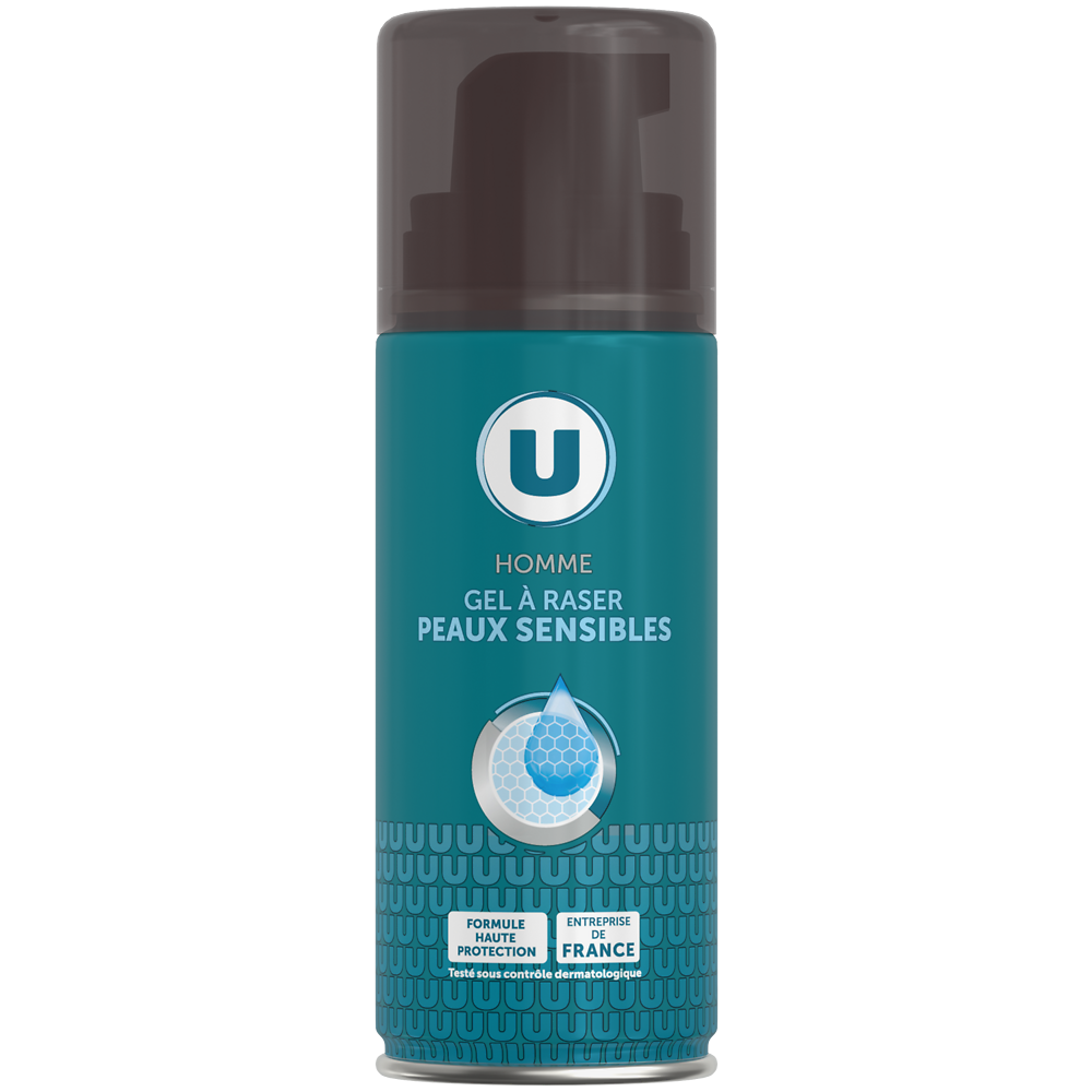 U Gel à raser homme peaux sensibles - 75ml