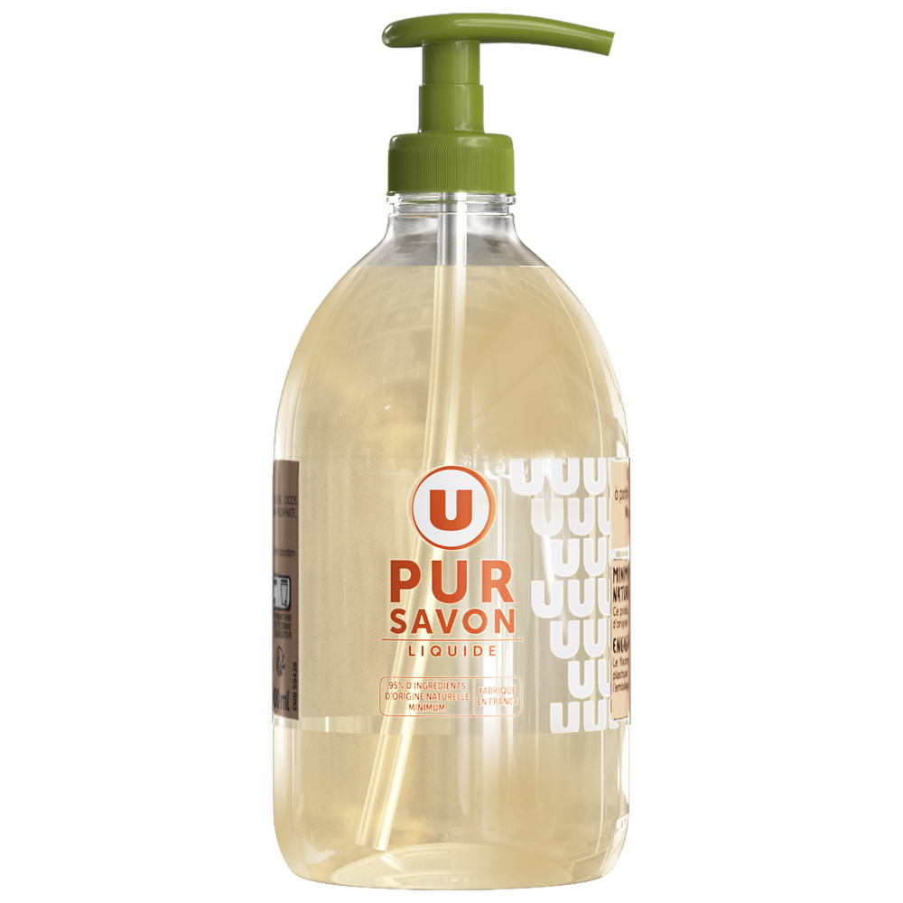 U Savon liquide pur flacon 500ml