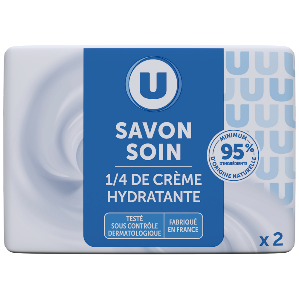 U Savon soin crème hydratante, 2x100g