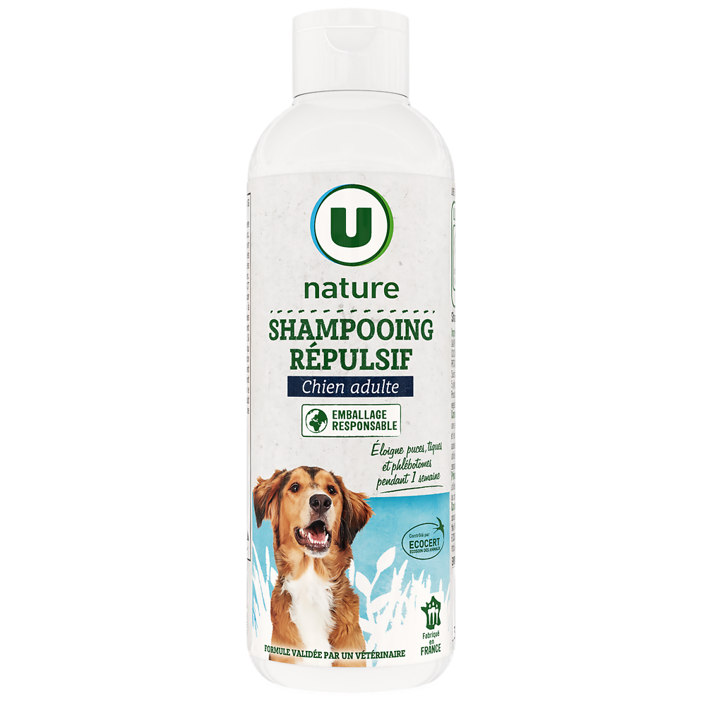 U NATURE Shampooing répulsif pour chien 200ml