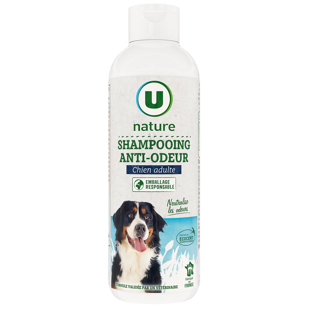 U NATURE Shampooing anti odeurs pour chien 200ml