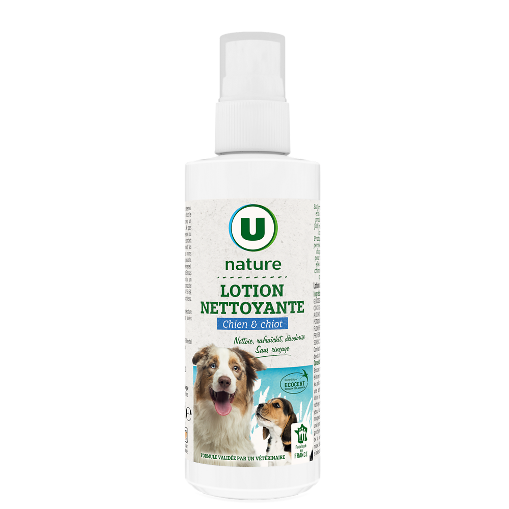 U NATURE Lotion nettoyante chien et chiot 200ml