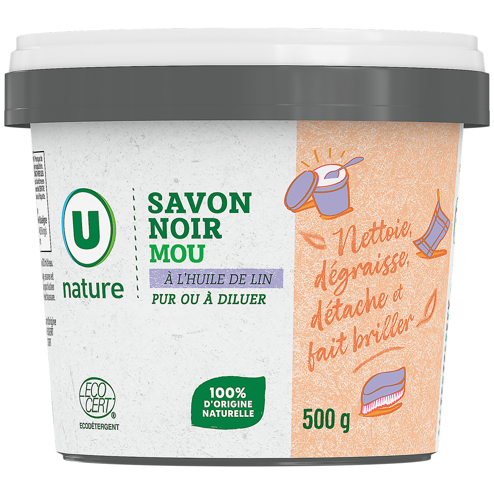 U NATURE Savon noir mou 500g