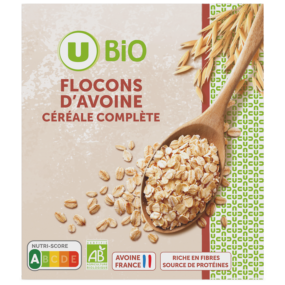 U BIO Flocons d'avoine paquet 500g