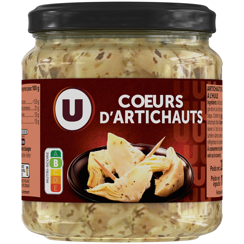 U Artichauts en quartiers marinés à l'huile 280g