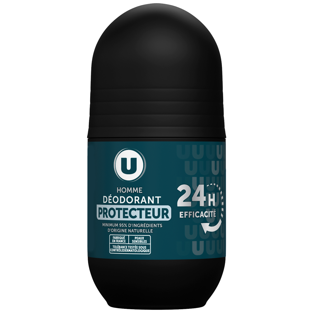 U Déodorant homme peaux sensible 24h bille, 50ml