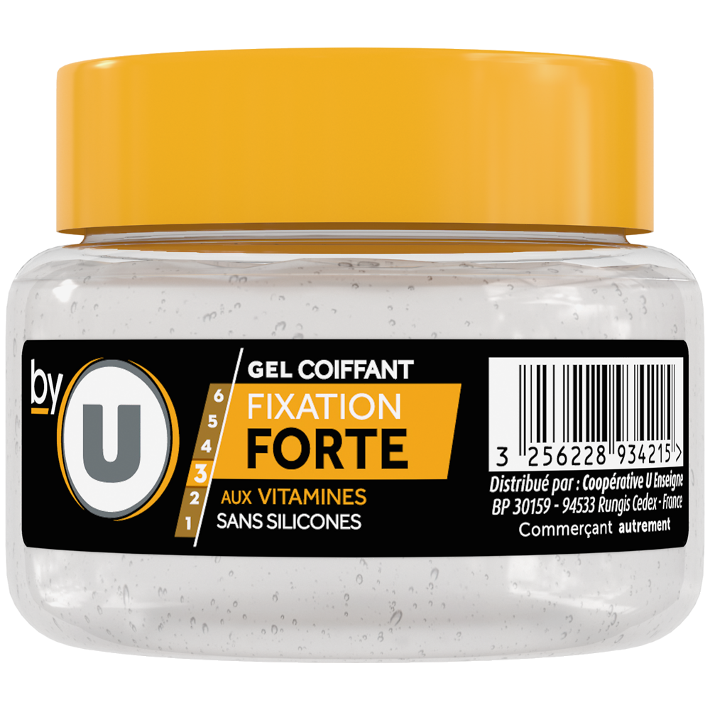 BY U Gel coiffant fixation forte - Pot 200ml