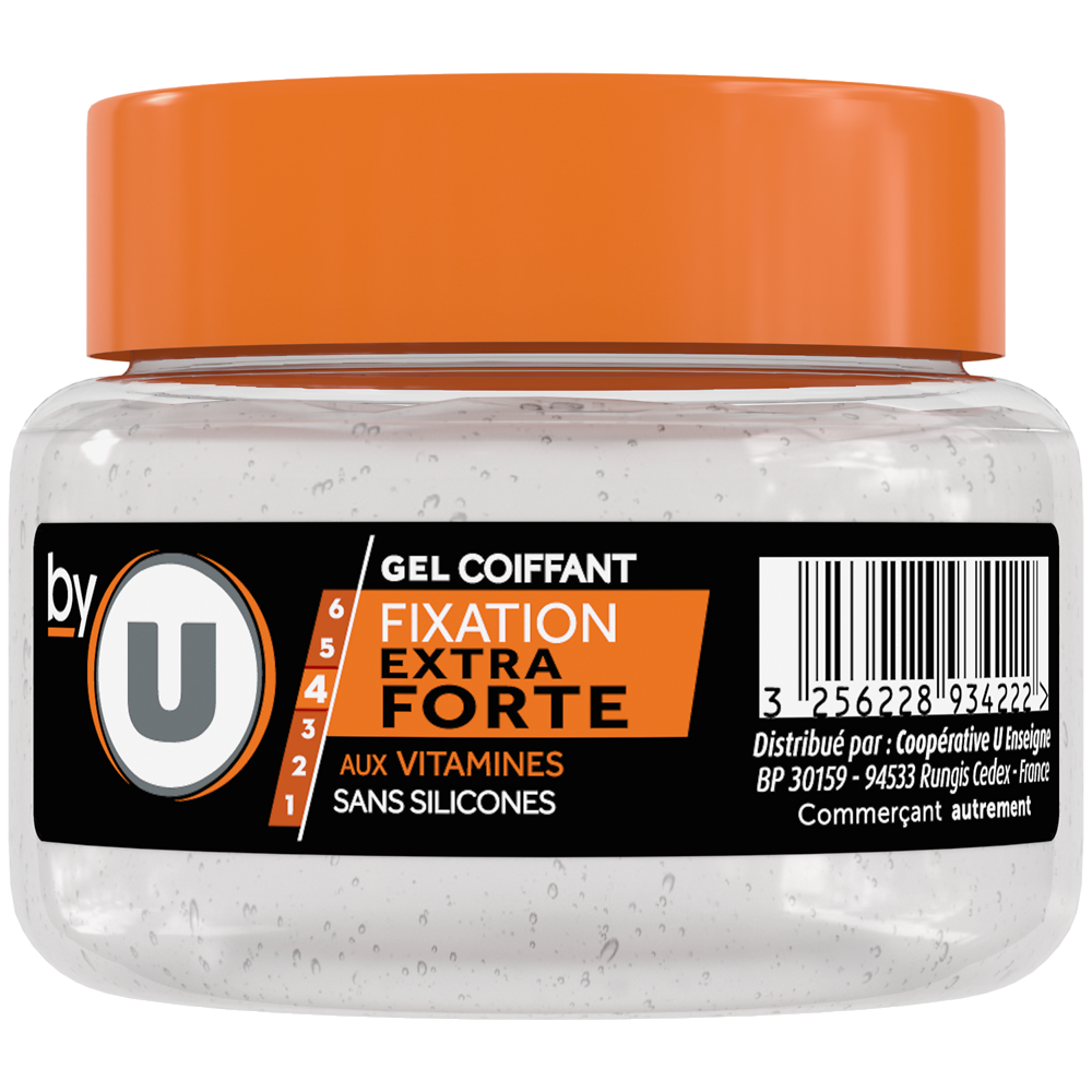 BY U Gel coiffant fixation extra forte - Pot 200ml