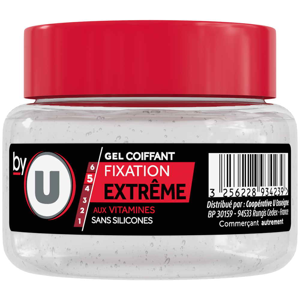 BY U Gel coiffant fixation extrême - Pot 200ml