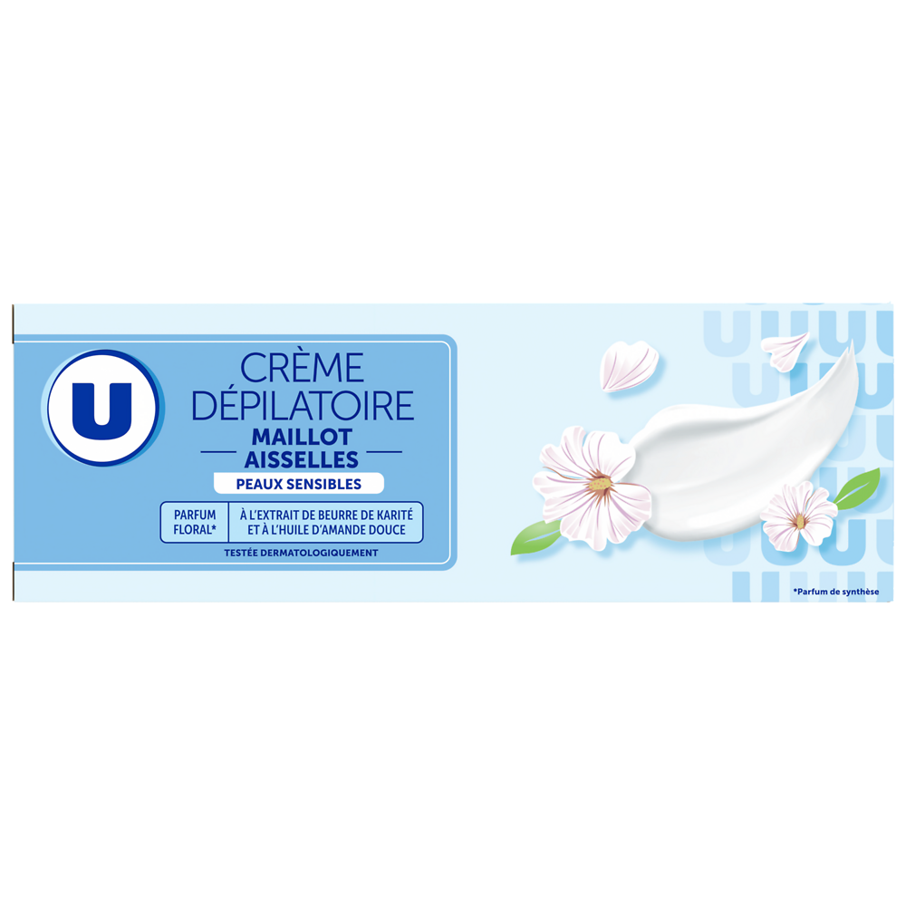 U Crème dépilatoire maillot aisselles, 100ml