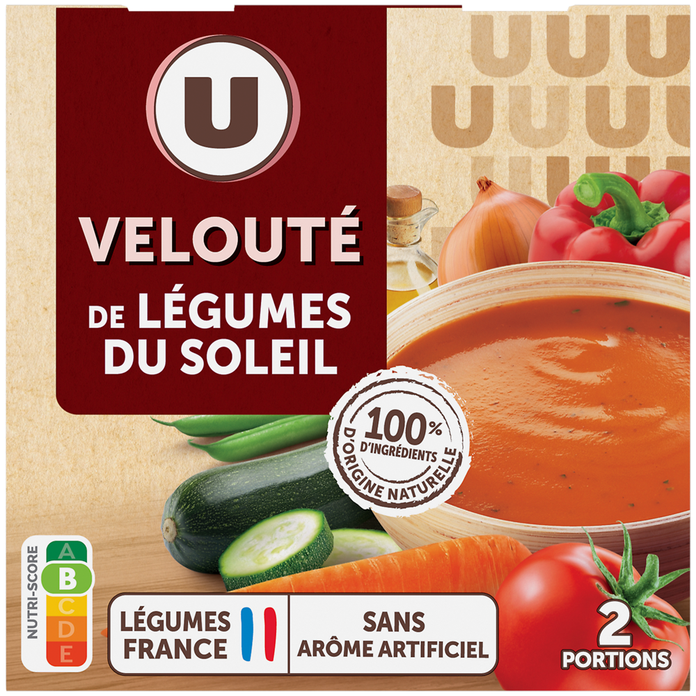 U Soupe Velouté légumes du soleil 2x30cl