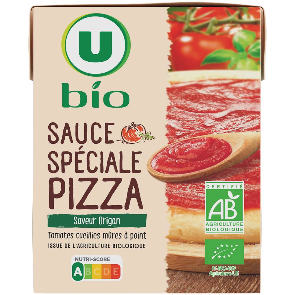 U BIO Sauce tomate spéciale pizza 390g