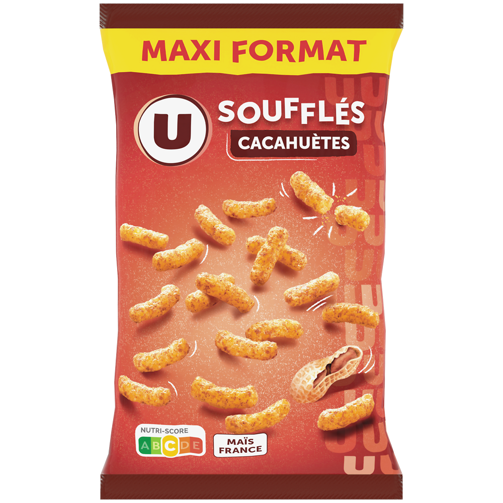 U Soufflés à base de maïs à la cacahuète 200G