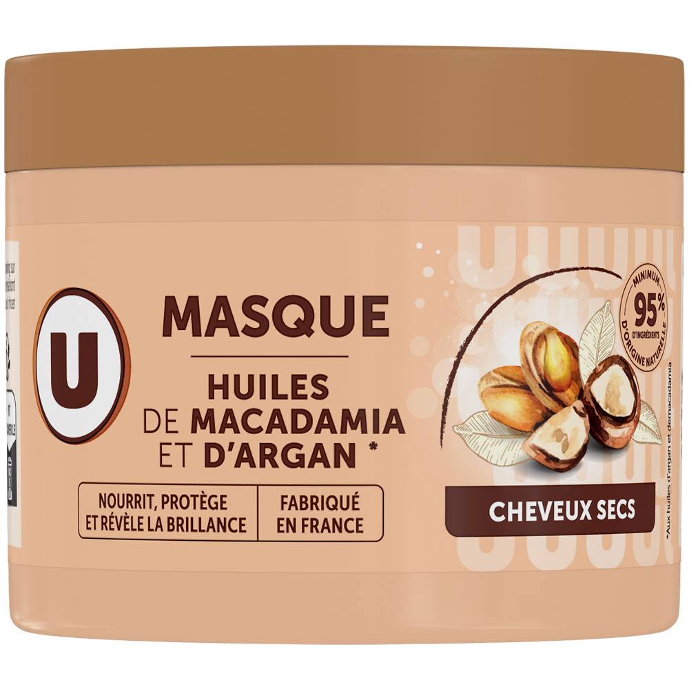 U Masque capillaire Cheveux secs, argan - 300ml