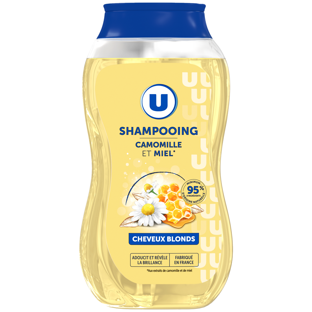 U Shampooing Cheveux blonds, camomille & miel - 250ml