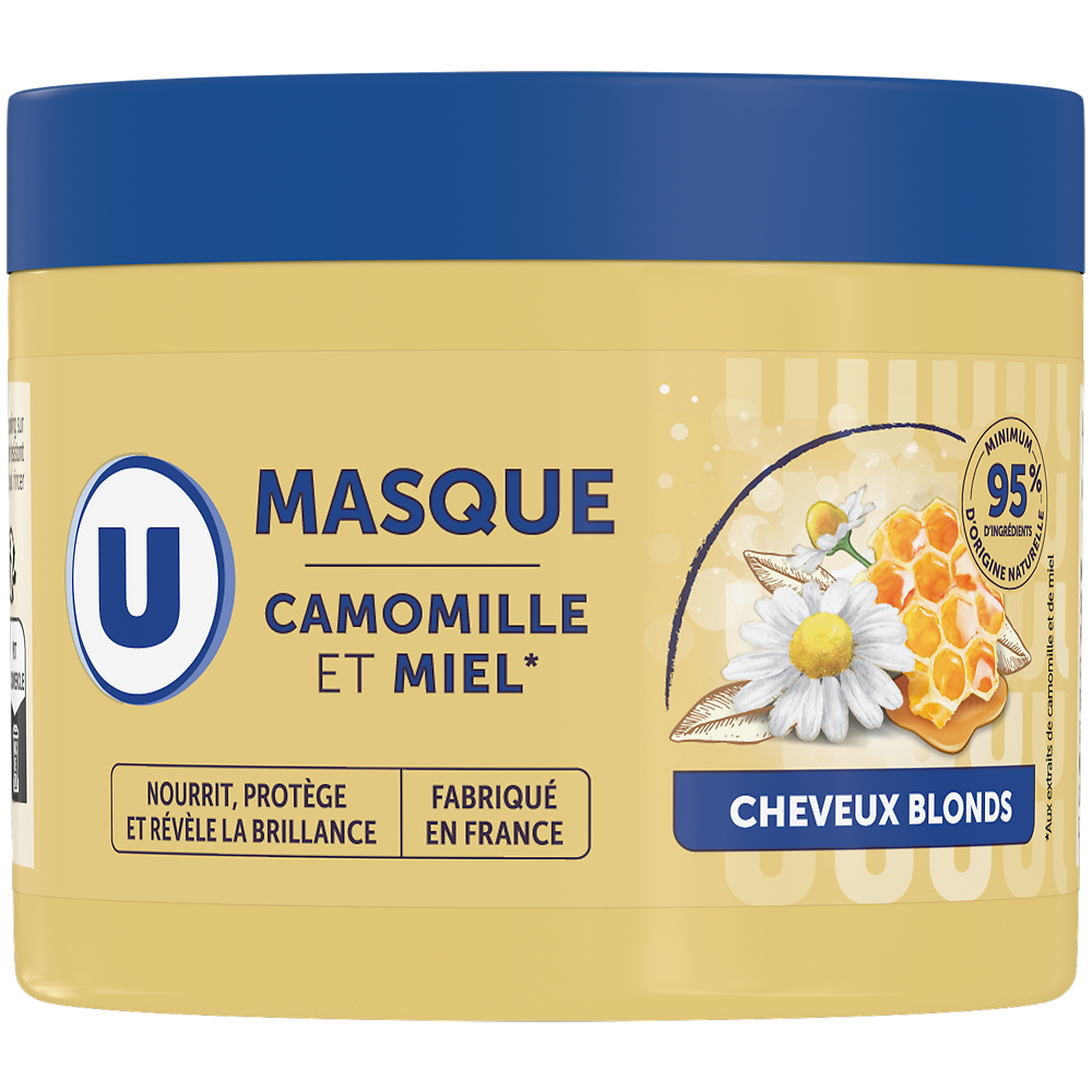 U Masque capillaire Cheveux blonds camomille & miel - 300ml