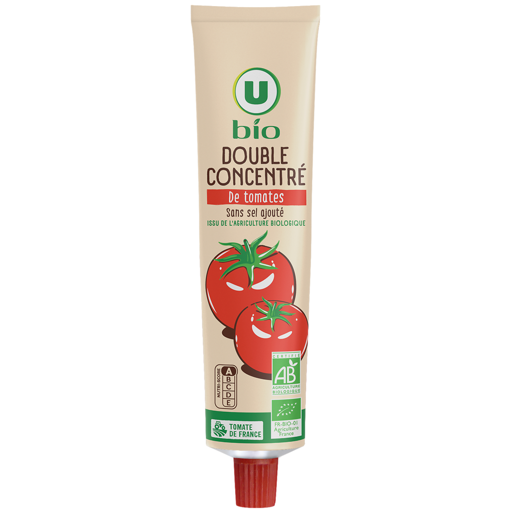 U BIO Double concentré de tomates 140g