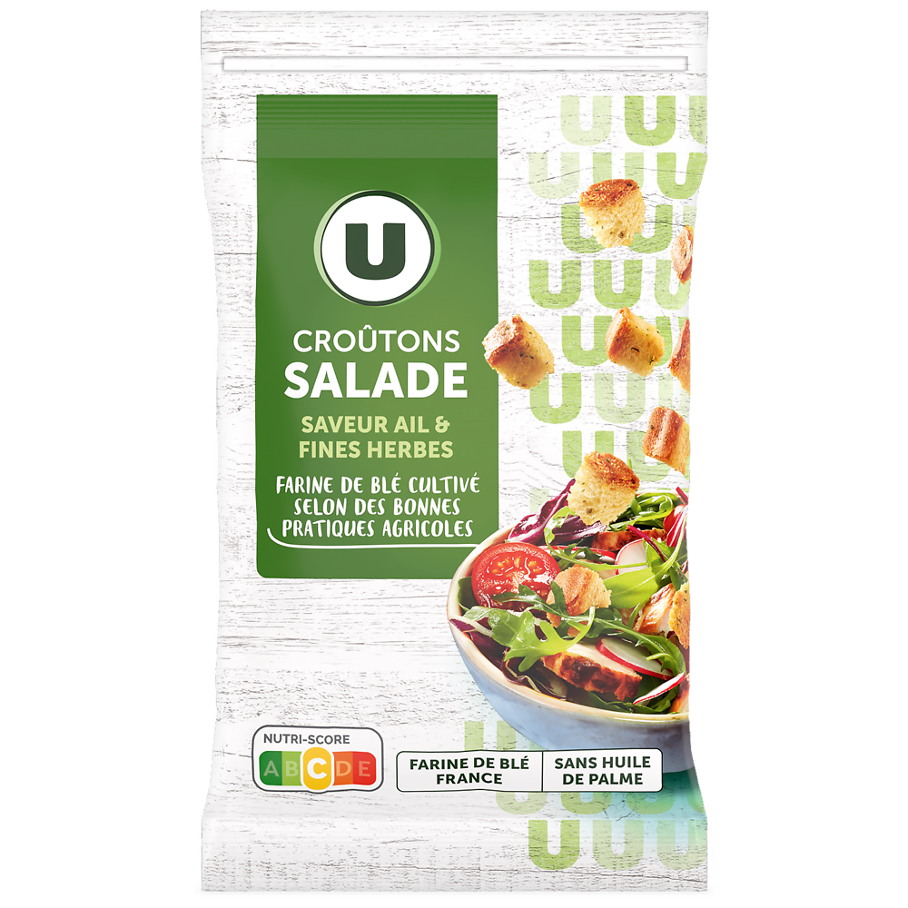 U Croûtons salade ail et fines herbes 60g