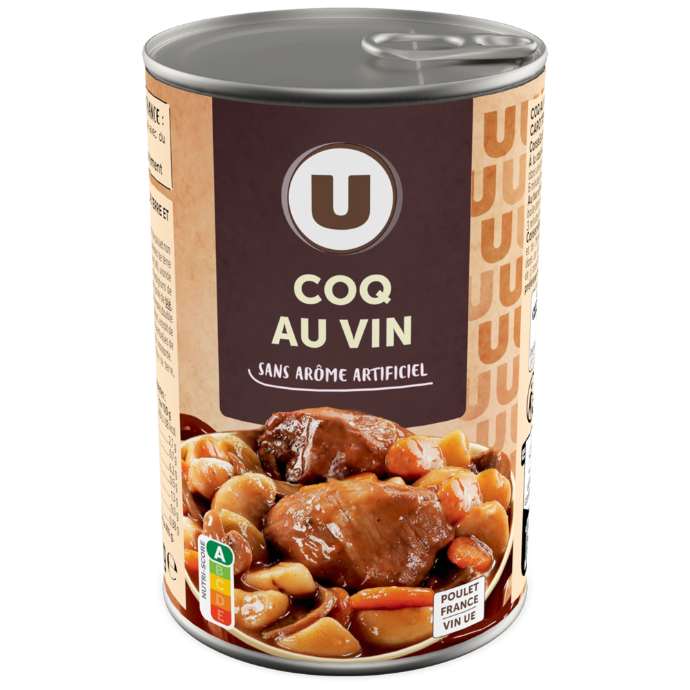 U Coq au vin boîte 1/2 400g