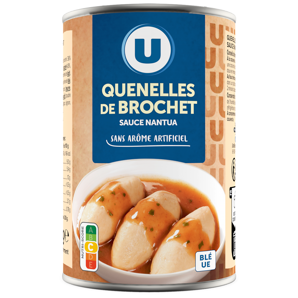 U Quenelles de brochet sauce nantua aromatisée Boîte 1/2 de 400g