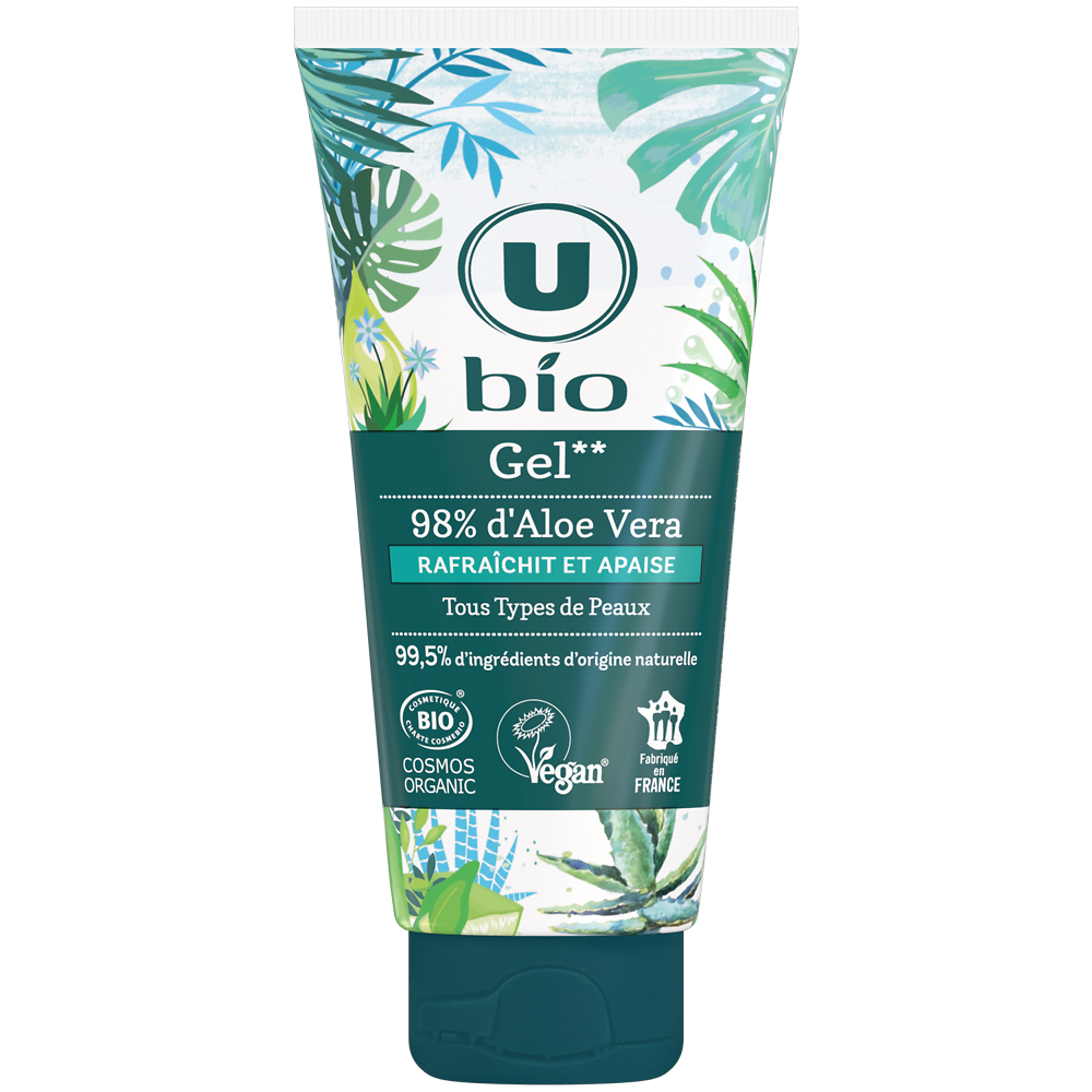 U BIO Gel douche aloe vera, 200ml