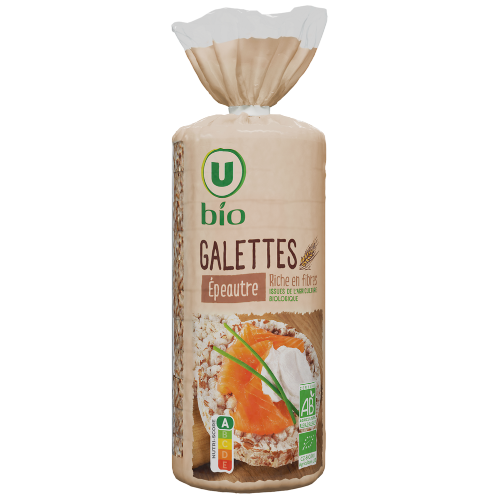 U BIO Galettes à base d'épeautre  130g