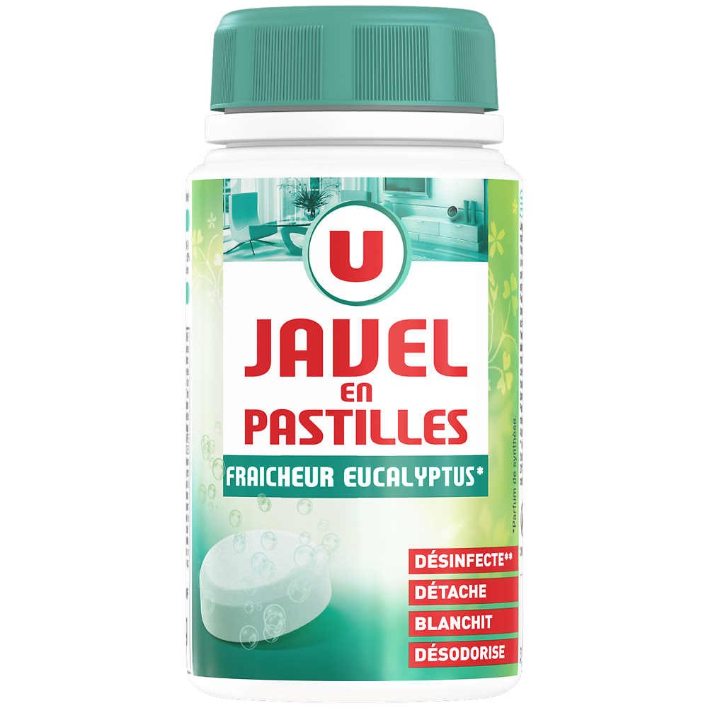 U Pastilles de javel eucalyptus x48