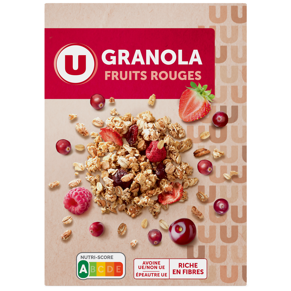 U Céréales Granola fruits rouges  350g