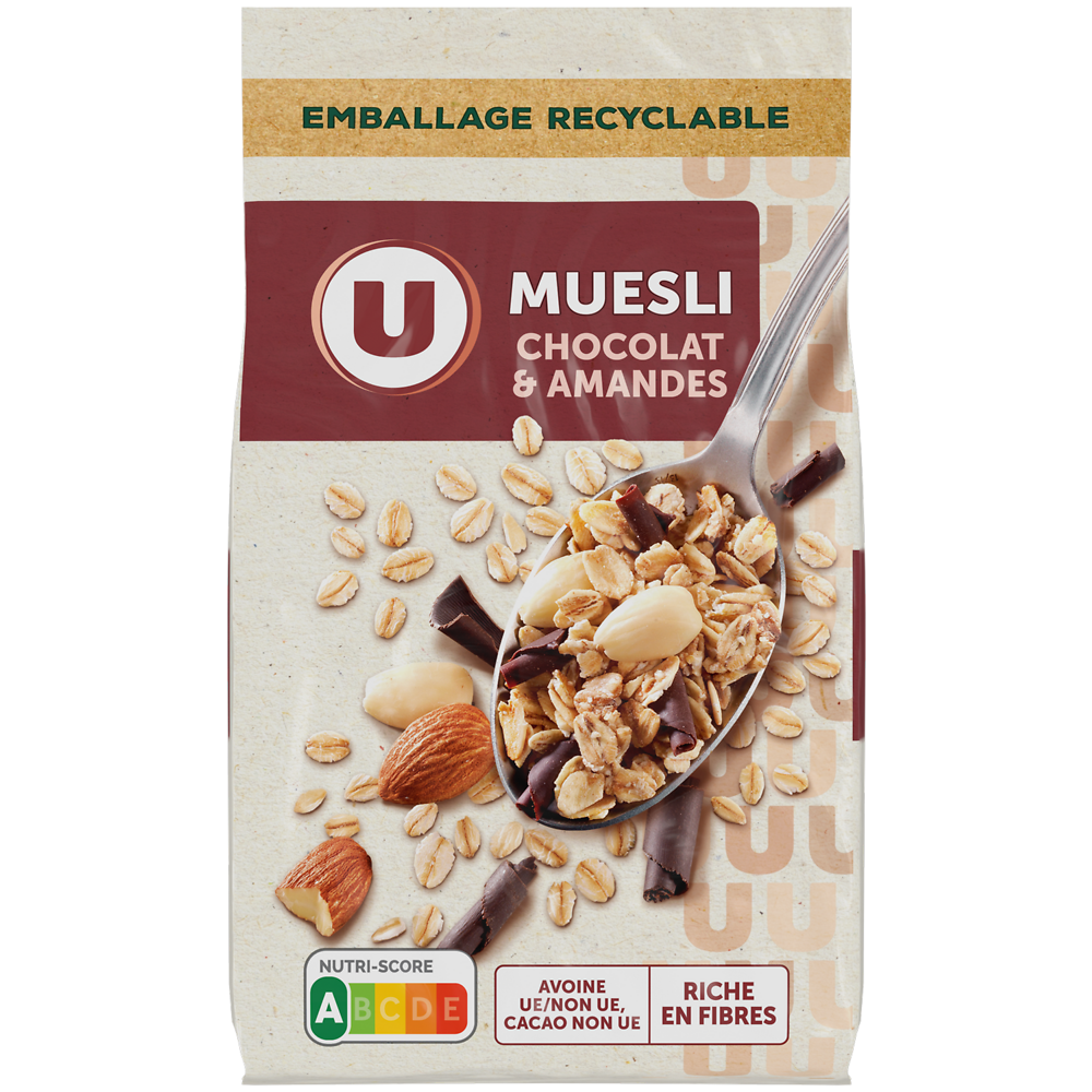 U Müesli chocolat & amandes U, 400g