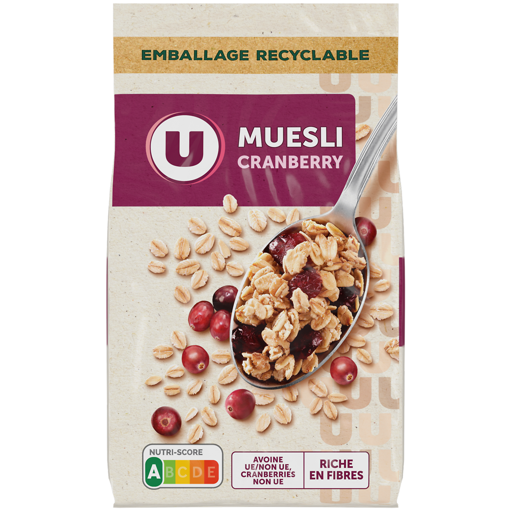 U Müesli cranberry U, 400g