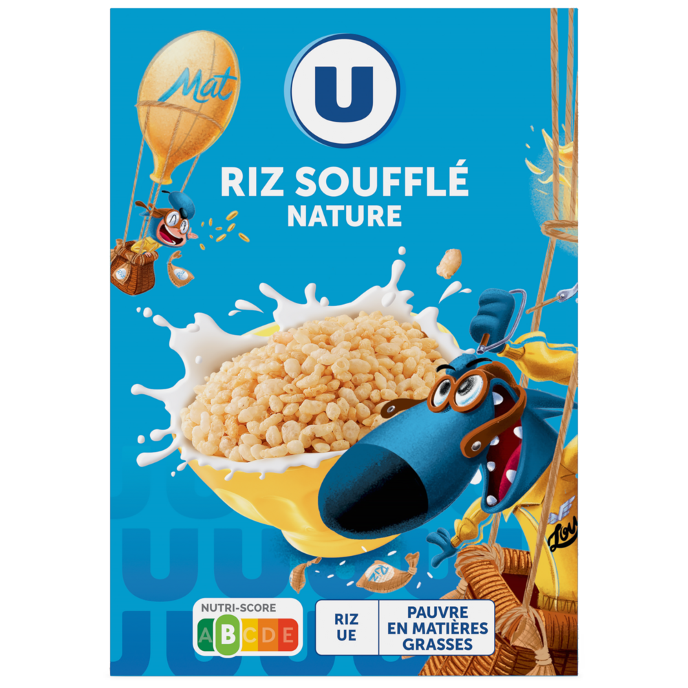 U Céréales Riz soufflé Nature  375g