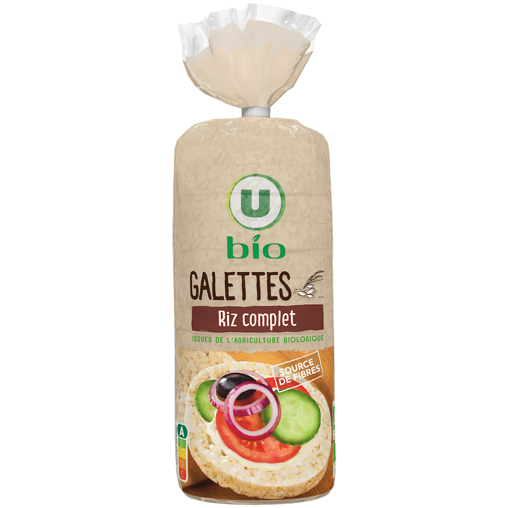 U BIO Galettes de riz complet  130g