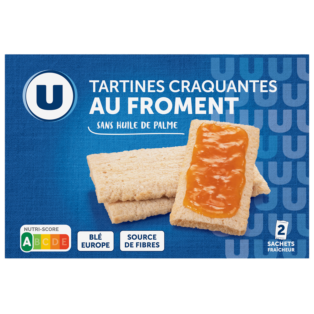 U Tartines grillées craquantes au froment 250g