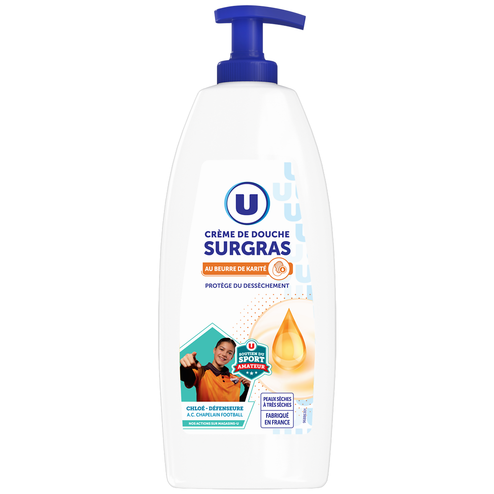 U Crème de douche surgras, 750ml