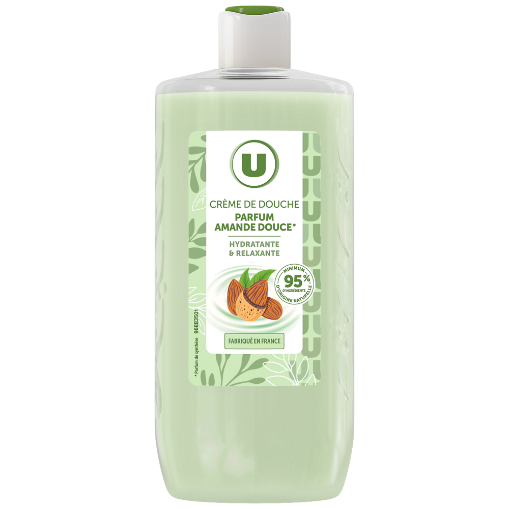 U Crème de douche amande douce, 250ml